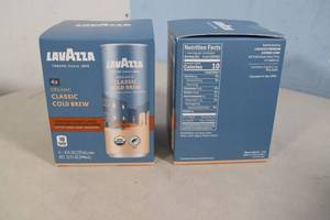 lot 123 image: 2ct LavAzza Italian Classic Cold Brew Coffee 100% Arabica 4-Pack