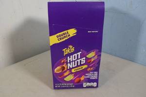 lot 26 image: Case of Takis Double Crunch Fuego Hot Nuts