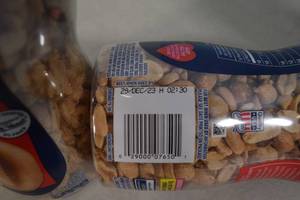 lot 30 image: 3ct Bottle of Planters Dry Roasted Lightly Salted Peanuts