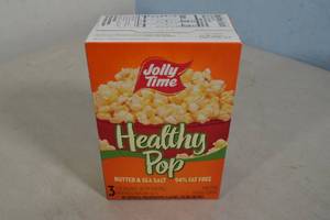 lot 36 image: 6ct Jolly Time Healthy Pop Popcorn 3-Pack Butter & Sea Salt Flavor 94% fat Free