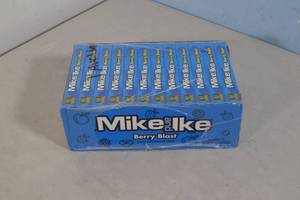 lot 38 image: Case of 12 Boxes of Mike & Ike Berry Blast Best By 62023