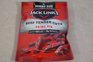 lot 43 image: 4ct Jack Links Jumbo Size Prime Rib Beef Tender Cuts