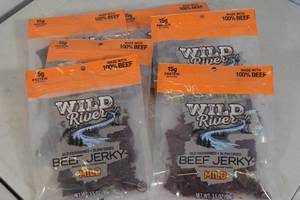 lot 240 image: 6ct Wild River Beef Jerky Mild Flavor
