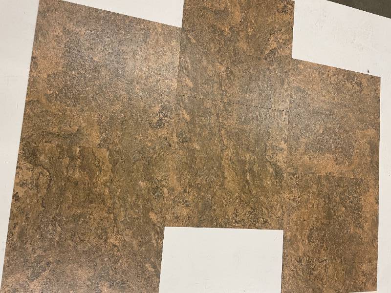 lot 203 image: 360 SF Metroflor glue down Luxury Vinyl Tile (LVT) Burlington Tile  18 x 18 plank flooring G- 15