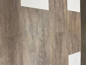 lot 230 image: 360 SF of Premium 20mm Wear Layer Luxury Vinyl Tile flooring - 12x24 - Buff Concrete - G12