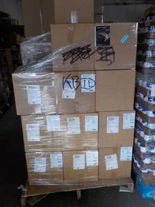 Pallet of face shields