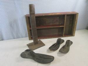 (EW5) Vintage Cast Iron Shoe Last w...