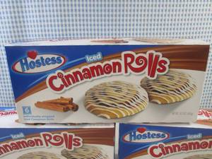 (B-2) 3 Boxes Hostess Iced Cinnamon...