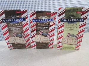 (B-1) 3 Bags Peppermint Bark Square...