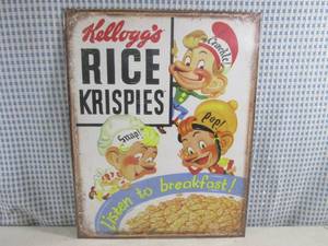 (EC1) Tin Sign Kelloggs Rice Kris...