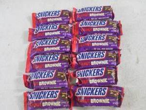 (B-1) 12 Snickers Peanut Brownie Sq...