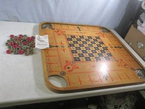 (FS) Antique Wood Carrom Double Sid...