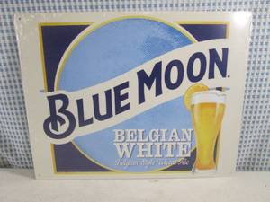 (EC1) Blue Moon Tin Sign 16 x 12 1...