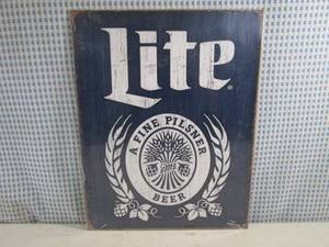 (EC1) Lite Beer Tin Sign 12 12 x ...