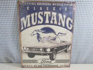 (EC1) Ford Mustang Tin Sign 12 12...