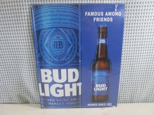 (EC1) Bud Light Tin Sign 12 12 x ...