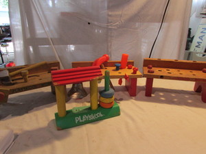 lot 35 image: Vintage Play School Toys