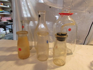 lot 138 image: Vintage Milk Bottles
