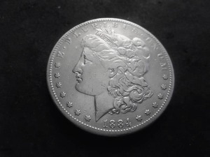 1884 S Morgan Silver Dollar