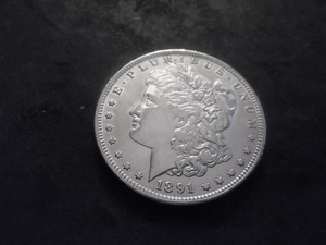 1891 O Morgan Silver Dollar