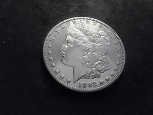 1892 S Morgan Silver Dollar