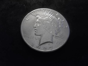 1927 Peace Silver Dollar