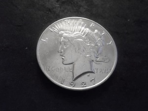 1927 D Peace Silver Dollar