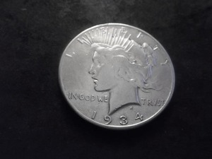 1934 S Peace Silver Dollar