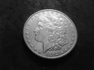 1892 O Morgan Silver Dollar