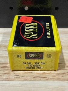 Speer 30 Cal .308 Hollow Point Bullets