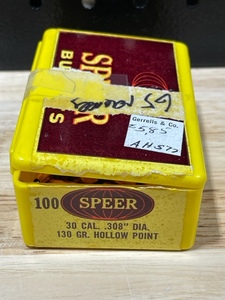Speer 30 Cal .308 Hollow Point Bullets