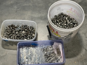 Lot of Bolts, Nuts, and Washers