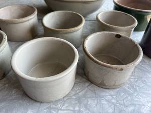 lot 22 image: Lot of Vintage Crocks and Bowl