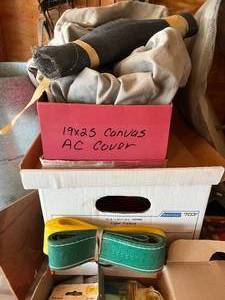 lot 35 image: Hinges, Lava Rock, AC Cover & more