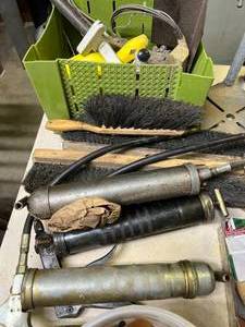 lot 53 image: Drill Press & Contents of Table