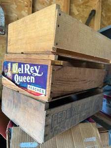 lot 109 image: Canning Jars and Wood Crates