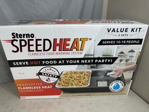 lot 63 image: New Sterno Speed Heat Flameless Food Warming System