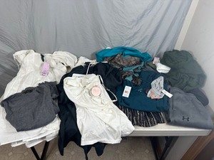 lot 71 image: Large Lot of New and Used Womens and Kids Clothing