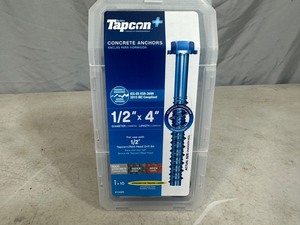 lot 78 image: New Tapcon 12 x 4 Concrete Screw Anchors
