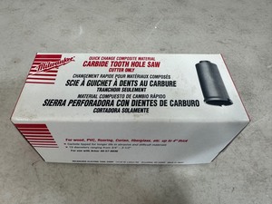 lot 100 image: New Milwaukee Carbide Tooth Hole Saw 1-14