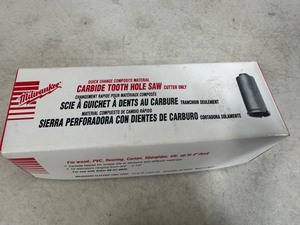 lot 101 image: New Milwaukee Carbide Tooth Hole Saw 1 -18