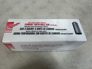 lot 103 image: New Milwaukee Carbide Tooth Hole Saw 34