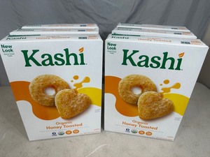 lot 130 image: 6 New Boxes of Kashi Organic Honey Toasted Cereal