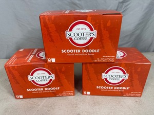 lot 138 image: 3 Boxes of Scooters Coffee K-Cups - Scooter Doodle