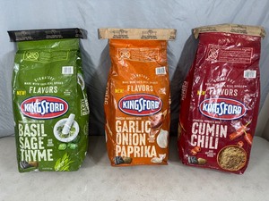 lot 22 image: 3 New Bags Kingsford Flavored Charcoal