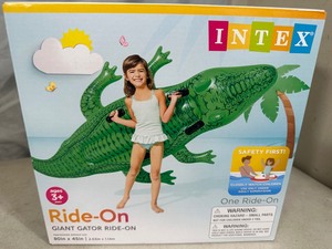 lot 30 image: New Intex Alligator Ride-On Pool Toy