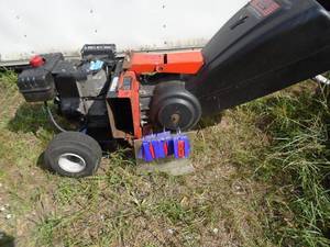 MTD chippershredder with replacement 10 hp motor. Used condition. Tested & works. As shown.