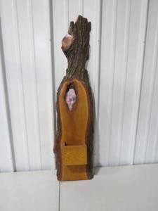 Live Edge Wall Decor with Letter Box