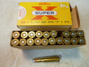 lot 41 image: Western 30-30 Winchester Silvertip Cartridges
