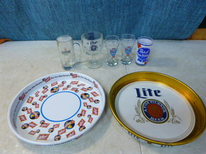 lot 72 image: Beer Glasses and Trays